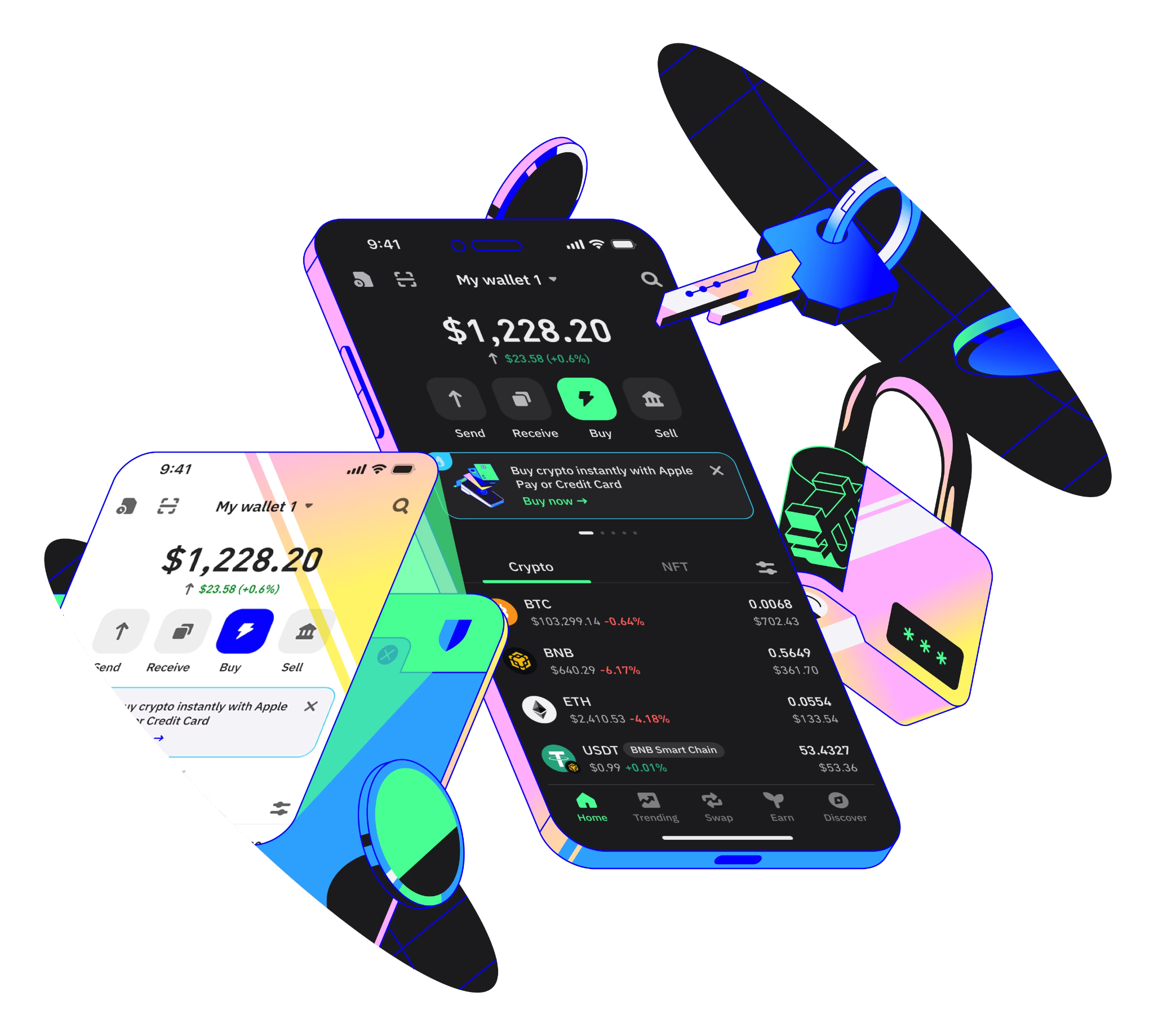 Mobile trading interface with QR code scanning